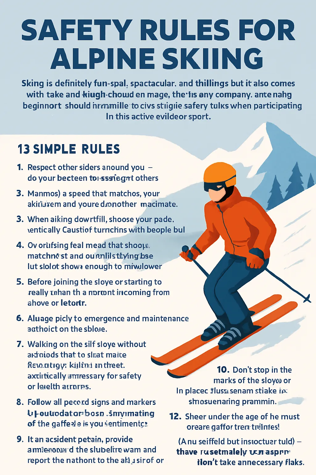 Ski Safety Rules